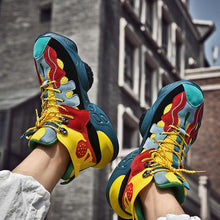 Load image into Gallery viewer, RENEGADE 'War Zone' X9X Sneakers - Yellow/Red/Green