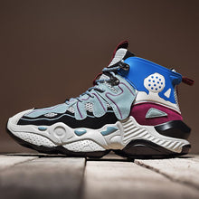 Load image into Gallery viewer, RENEGADE 'War Zone' X9X Sneakers - Off-White/Blue/Grape