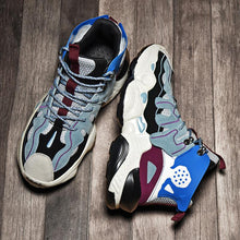 Load image into Gallery viewer, RENEGADE 'War Zone' X9X Sneakers - Off-White/Blue/Grape