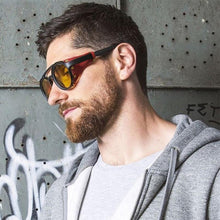 Load image into Gallery viewer, 1916 Retro Sunglasses w/ Leather Side Shields