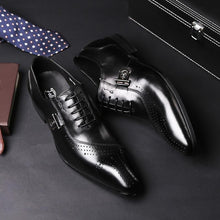 Load image into Gallery viewer, Italian Luxury Leather Brogue Shoes