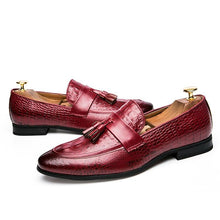 Load image into Gallery viewer, Luxury Italian Leather Tassel Loafers