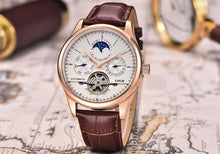 Load image into Gallery viewer, Luxury Tourbillon Automatic Leather Watch