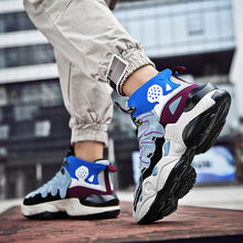 Load image into Gallery viewer, RENEGADE 'War Zone' X9X Sneakers - Off-White/Blue/Grape
