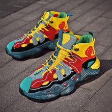 Load image into Gallery viewer, RENEGADE 'War Zone' X9X Sneakers - Yellow/Red/Green
