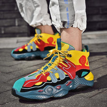 Load image into Gallery viewer, RENEGADE 'War Zone' X9X Sneakers - Yellow/Red/Green
