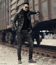 Load image into Gallery viewer, Padrone Luxury Leather Lamb Wool Jacket
