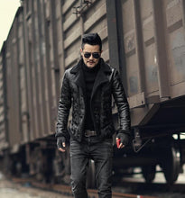 Load image into Gallery viewer, Padrone Luxury Leather Lamb Wool Jacket
