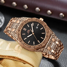 Load image into Gallery viewer, MLB 'Warren' Luxury Engraved Vintage Watch
