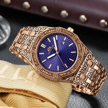 Load image into Gallery viewer, MLB 'Warren' Luxury Engraved Vintage Watch
