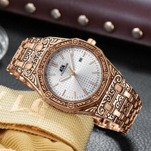 Load image into Gallery viewer, MLB 'Warren' Luxury Engraved Vintage Watch
