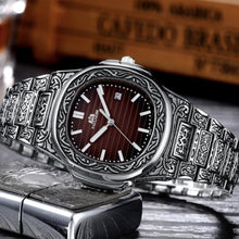 Load image into Gallery viewer, MLB 'Henry' Luxury Engraved Vintage Watch
