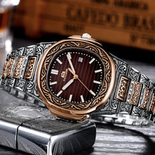 Load image into Gallery viewer, MLB 'Henry' Luxury Engraved Vintage Watch
