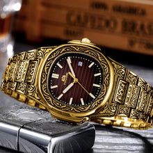 Load image into Gallery viewer, MLB 'Henry' Luxury Engraved Vintage Watch
