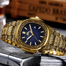 Load image into Gallery viewer, MLB 'Henry' Luxury Engraved Vintage Watch
