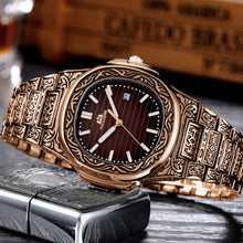 Load image into Gallery viewer, MLB 'Henry' Luxury Engraved Vintage Watch
