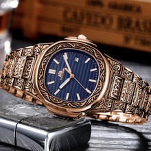 Load image into Gallery viewer, MLB 'Henry' Luxury Engraved Vintage Watch
