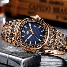 Load image into Gallery viewer, MLB 'Henry' Luxury Engraved Vintage Watch
