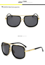 Load image into Gallery viewer, Square Pilot Mirrored Sunglasses
