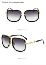 Load image into Gallery viewer, Square Pilot Mirrored Sunglasses
