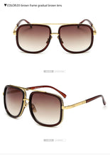 Load image into Gallery viewer, Square Pilot Mirrored Sunglasses
