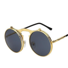 Load image into Gallery viewer, 1842 Vintage Flip Up Round Sunglasses
