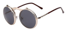 Load image into Gallery viewer, 1842 Vintage Flip Up Round Sunglasses

