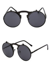 Load image into Gallery viewer, 1842 Vintage Flip Up Round Sunglasses
