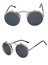 Load image into Gallery viewer, 1842 Vintage Flip Up Round Sunglasses
