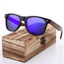 Load image into Gallery viewer, Walnut Wayfarer Polarized Sunglasses
