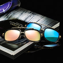 Load image into Gallery viewer, Square Pilot Mirrored Sunglasses
