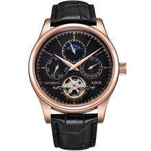 Load image into Gallery viewer, Luxury Tourbillon Automatic Leather Watch
