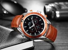Load image into Gallery viewer, Luxury Automatic Bond Chrono Watch - Leather Strap
