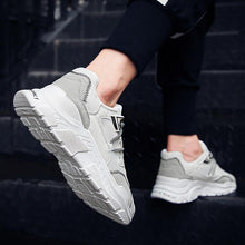 Load image into Gallery viewer, MERCY RX97 Chunky Leather/Mesh Sneakers - White

